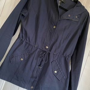 Forever 21 Navy Jacket with Hood